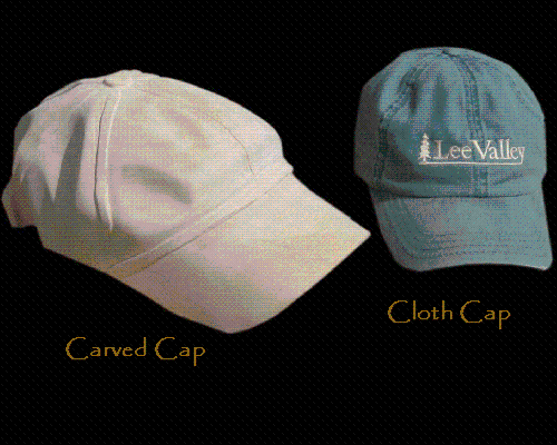 carved wood ball cap with cloth original cap